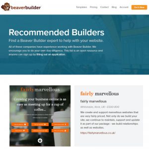 Proud to be a Recommended Beaver Builder