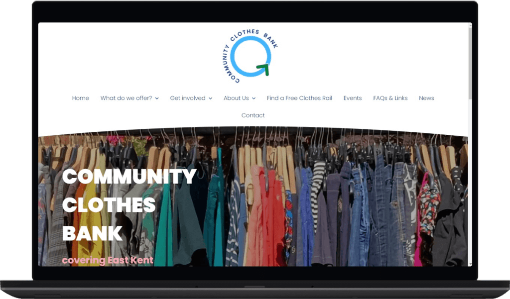 Community Clothes Bank laptop